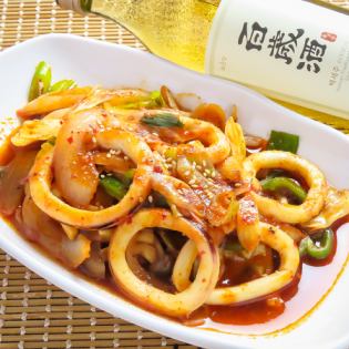 イカ辛炒め〈辛さ3〉