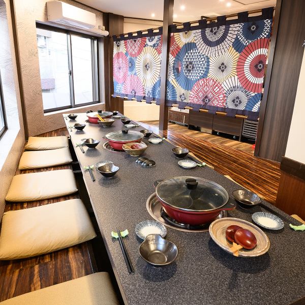 [For banquets] Up to 12 people OK!The horigotatsu seats are extremely comfortable, so people of all ages can enjoy a relaxing meal.