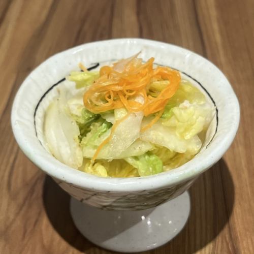 白菜の柚子皮和え