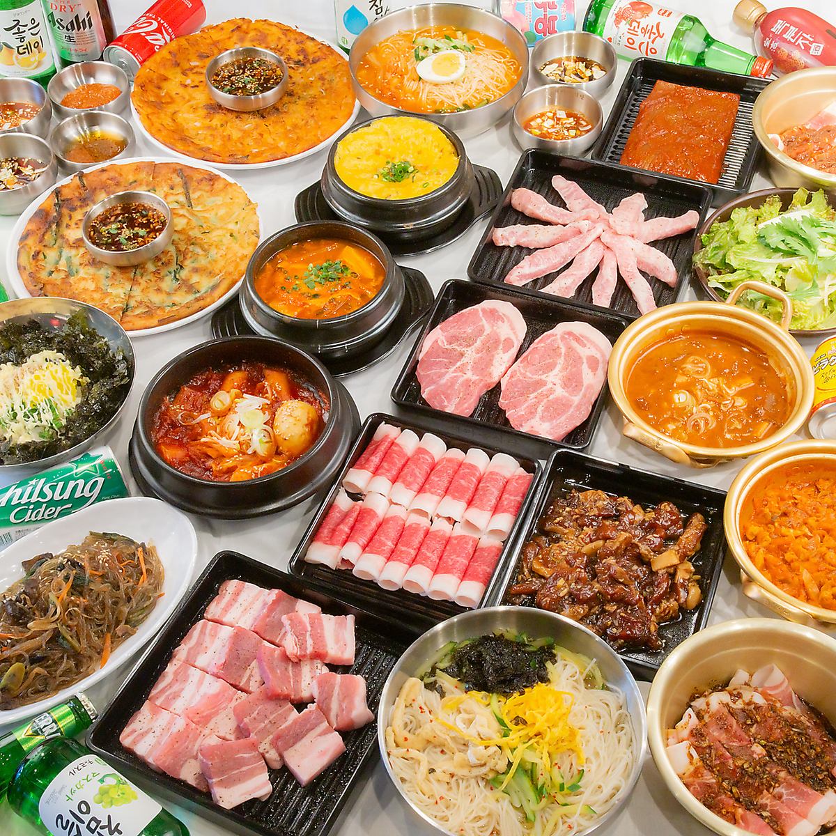 大人気のサムギョプサルを是非味わってみてください！