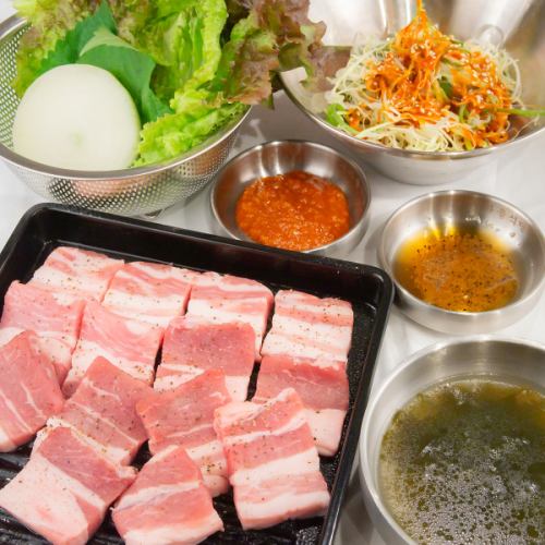 本格的なサムギョプサル◎