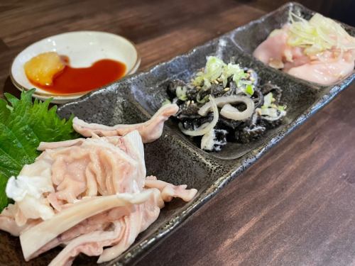 [One dish] "Three kinds of sashimi" that cannot be overlooked