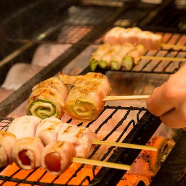 [Sunday-Thursday, limited to the first two groups!] Specialty skewers and two hours of all-you-can-drink included_3,000 yen (tax included)