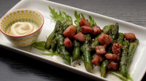Bacon and Asparagus Butter Saute