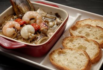 Seafood and Mushroom Ajillo