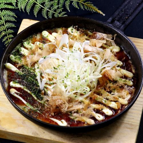 [Teppanyaki cuisine] Yam okonomiyaki style