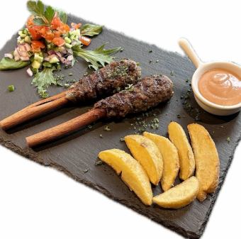 계피 카밥 (커밥 2 개, 감자 튀김)