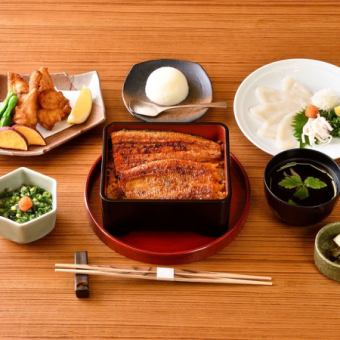 [Eel and Fugu Mix] Domestic Premium Genman Eel Course [Matsu] 7 dishes in total