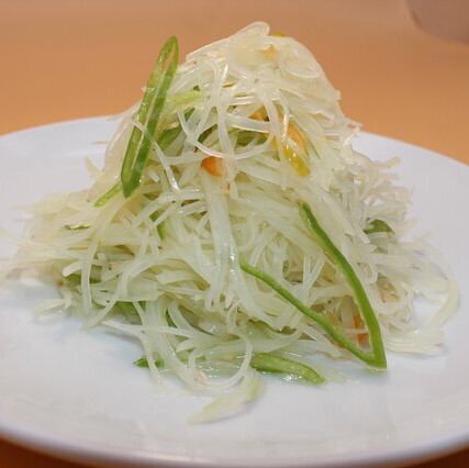 細切りジャガイモ和え