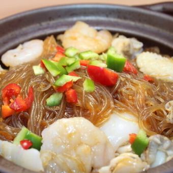 海鮮と春雨のXO醤炒め