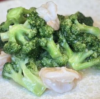 エビとブロッコリー炒め