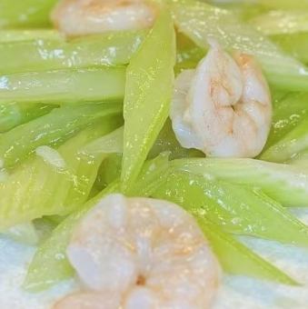 エビとセロリ炒め