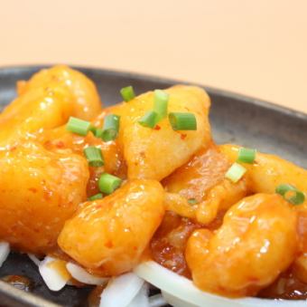 エビチリの鉄板焼き