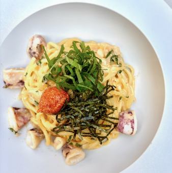 오징어와 명란의 크림 파스타