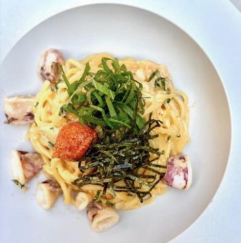 오징어와 명란의 크림 파스타