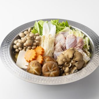 季節野菜＆肉を自家製スープで味わうディナー鍋コース