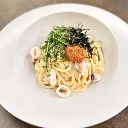 期間限定 イカと明太子の冷製クリームパスタ