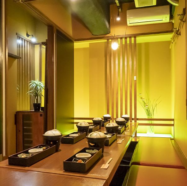 [All seats are completely private room seats] It is a private room seat that can be used by small groups up to 40 people.Groups can also use separate rooms (eg, for 20 people, 5 people can be divided into 4 rooms).You can relax and relax in the atmosphere of a private room, which is ideal for dining with colleagues and friends.