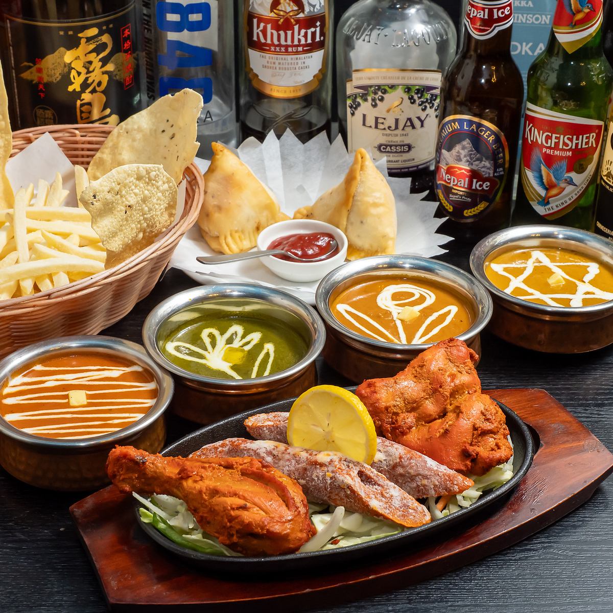 バリエーション豊かなカレーが楽しめる!