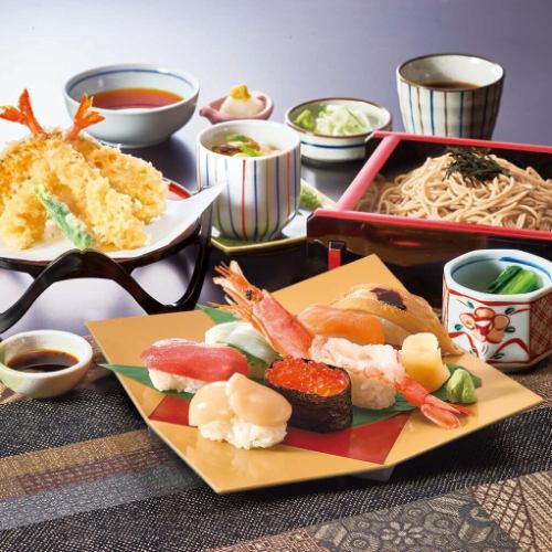 寿司天ざるそば和膳