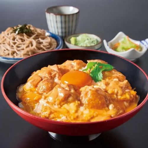 純和鶏丼と麺