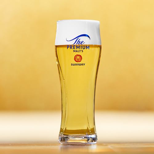 生ビールは『ザ・プレミアムモルツ』
