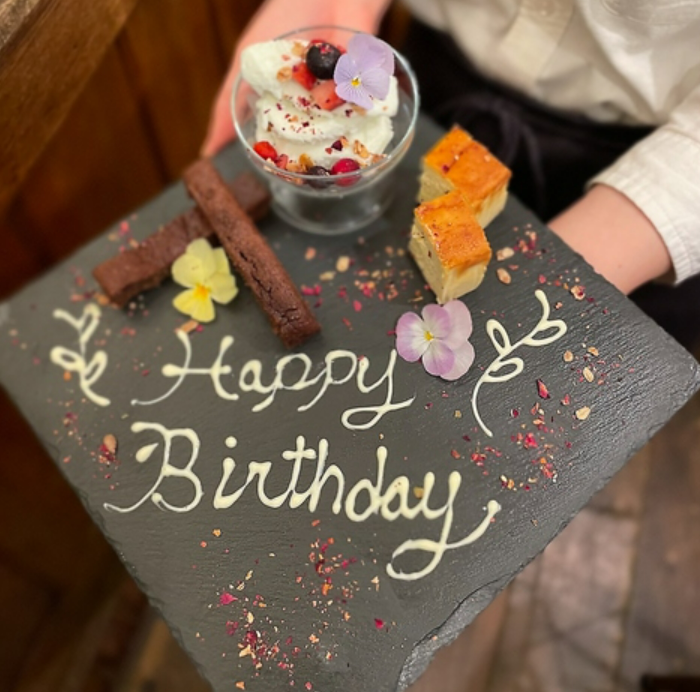 素敵なひとときを サプライズプレートご用意しております◎