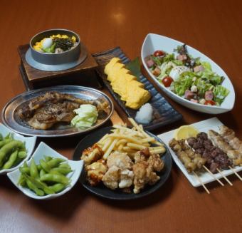 【宴】得々セット　お料理のみ：2300円(税込)・120分飲み放題付き：3800円(税込)