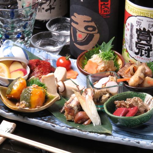[Our specialty obanzai] Aigamo loin, today's nanban pickles, steamed shrimp potatoes, etc. 550 yen per item