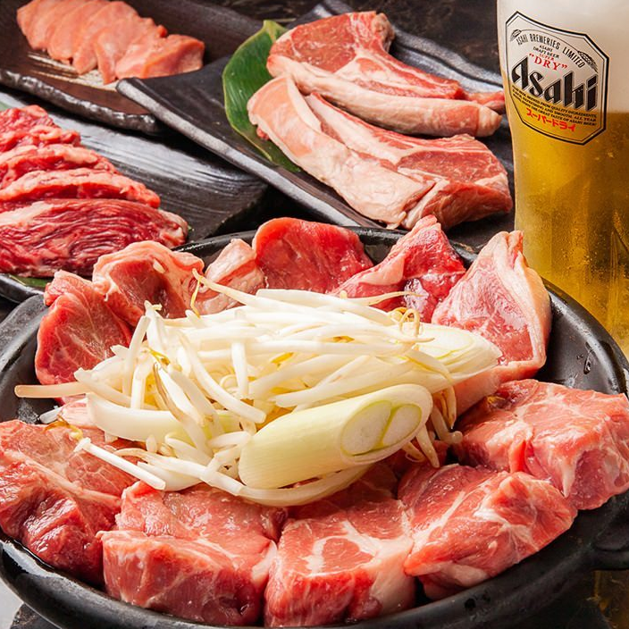 120 minutes all-you-can-eat and drink for 4,000 yen ~ Enjoy a hearty meal of luxurious meat to your heart's content♪