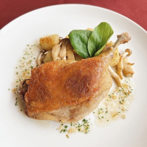 [Juicy finish] Confit of duck thigh on the bone
