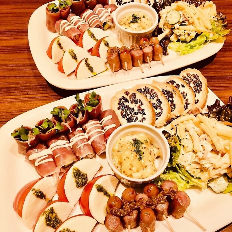 Today's appetizer platter (for 2 people)