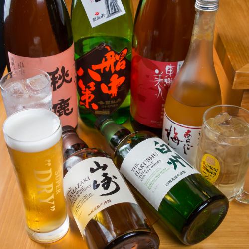 充実の日本酒・ワイン☆