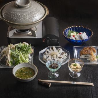≪お鍋付≫鱧しゃぶコース11,000円(税込)