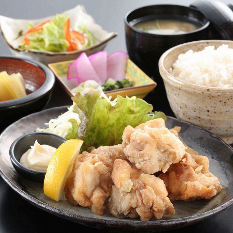 [If you get lost, this is it!] Sapporo chicken zangi i set meal