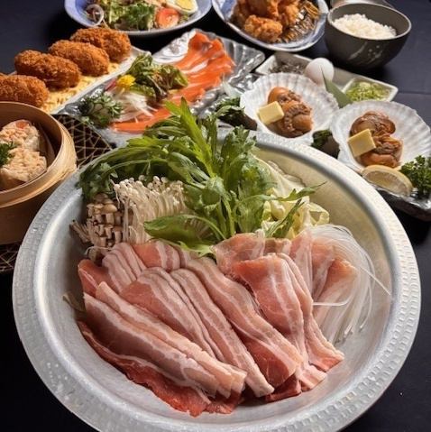 ■Nabe course "Ume" ■2 hours all-you-can-drink included [9 dishes total] 5,000 yen → 4,500 yen with coupon
