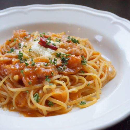 Amatriciana with onions and bacon