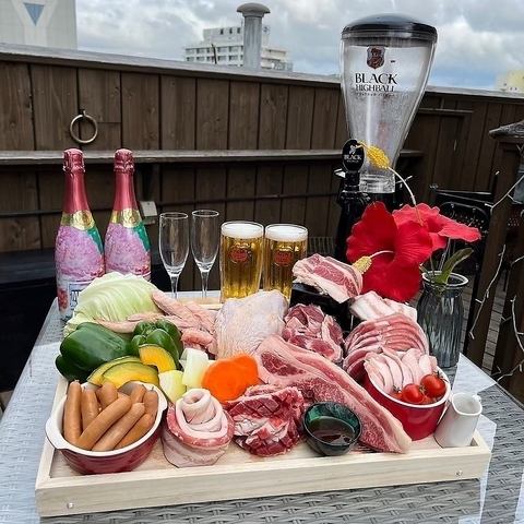 昼限定最大5時間BBQ食べ放題＆飲み放題！※8名様～OK