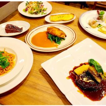 [90 minutes all-you-can-drink included] 6,000 yen large plate banquet course