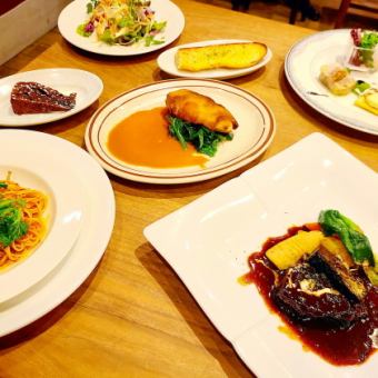 [90 yen all-you-can-drink included] 4500 yen large plate banquet course