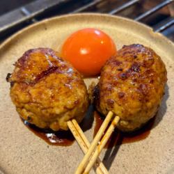 [Skewer] Tsukimi meatballs