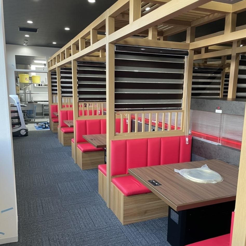 全席BOX席！2名様～それぞれの空間でお楽しみいただけます◎