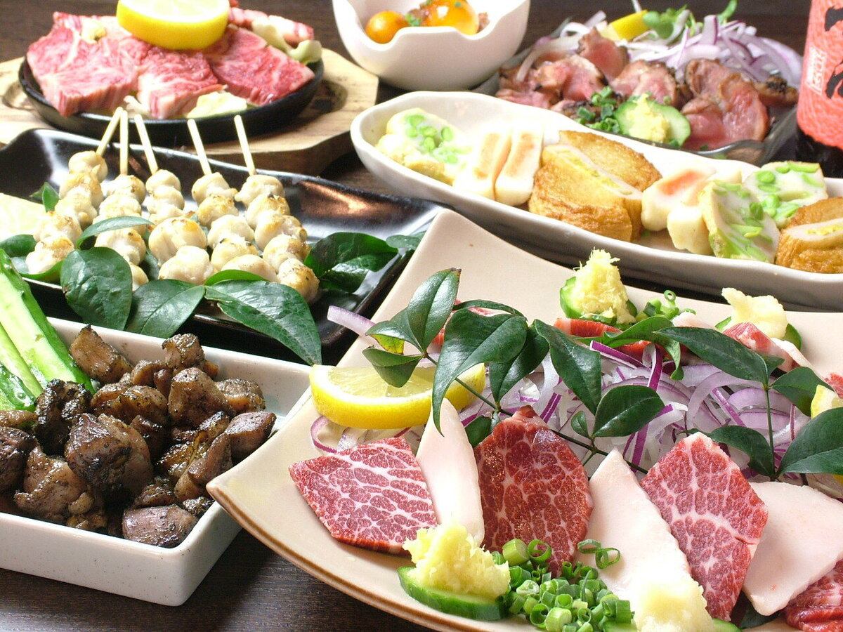 九州の旨いもんを詰め込んだコースは飲み放題付きで4000円～