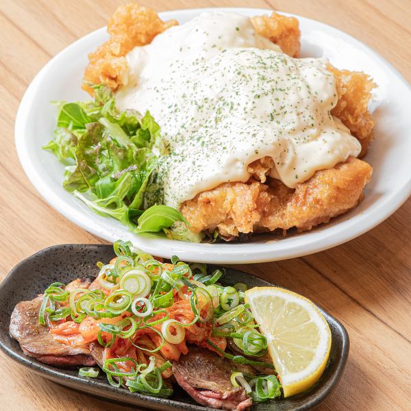 【お酒のお供にぴったり】旨辛スパイスがクセになる！やみつきチキンハート＆ボリューム満点チキン南蛮！