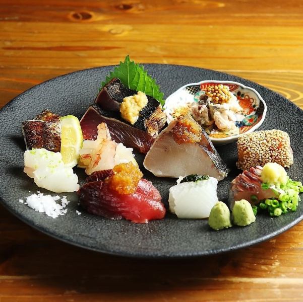 【くぅに来たら絶対コレ！】辻堂最強！？旬の鮮魚を使った、お刺身7点盛り