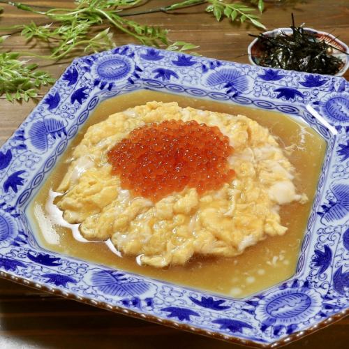 半熟玉子焼　いくらがけ