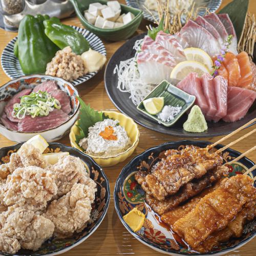 【満腹の2時間飲み放題付き♪】≪プレミアムGoGASHAコース≫肉も魚もいっぱい食べたい方へ!4000円(税込)
