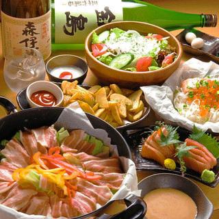 Standard Steamed Dish Course (9 dishes) with 2.5 hours of all-you-can-drink: ¥4,400 (tax included) + ¥500 for all-you-can-eat oden♪