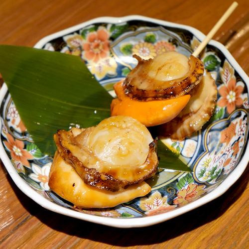 Scallop skewers