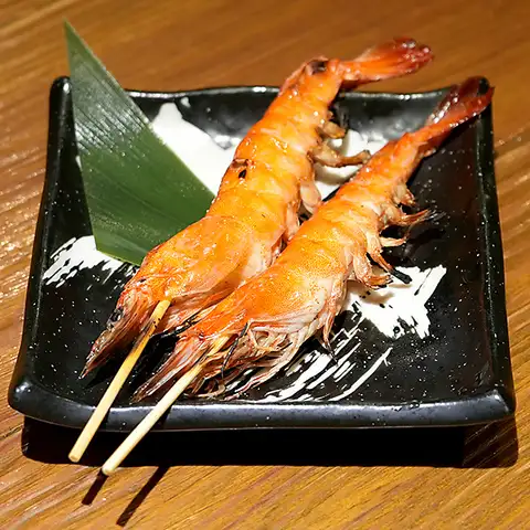 Angel shrimp skewers (2 pieces)